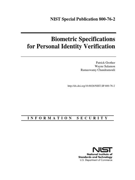 biometric smart card requirements|nist biometric specs.